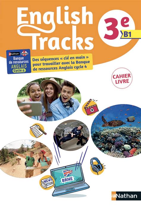 Buy English tracks 3e mon cahier banque ressources numerique educative ...