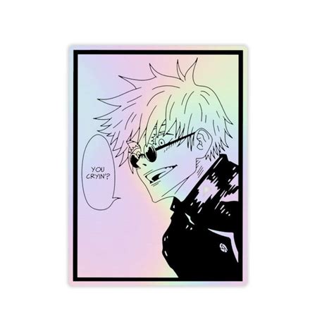 Satoru Gojo V2 Holographic Sticker – sticckiz.com