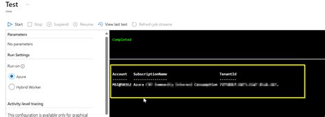 Azure Runbook Managed Identity PowerShell 的图像结果