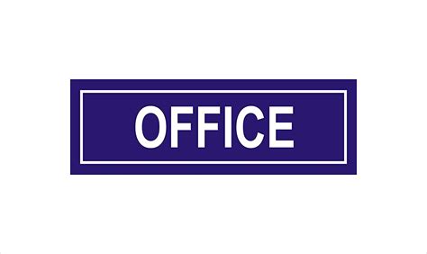 Generic Office-Sign Board,3Mm Thickness,Acralic Sheet Material with ...