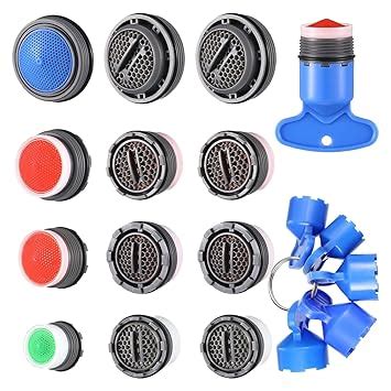 CoolShef 17PCS Tap Aerator Removal Tool Set – 12 Tap Aerators with Flow ...