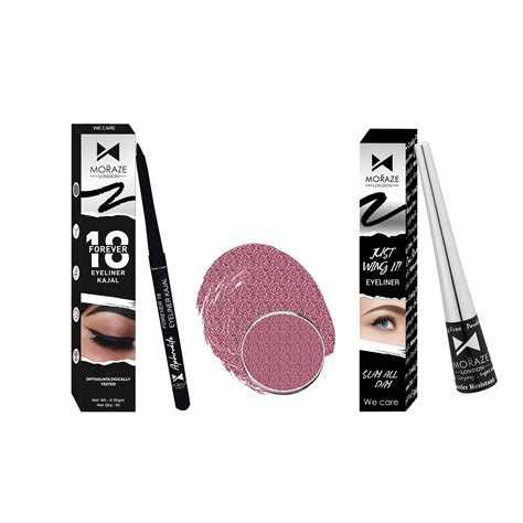 Combo of Kajal, Eyeliner and Eye shadow – Moraze Cosmetics
