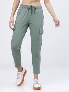 Tokyo Talkies Solid Women Grey Track Pants - Buy Tokyo Talkies Solid ...
