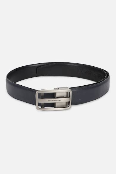 Buy Men Navy Textured Genuine Leather Belt Online - 39625382 | Peter ...