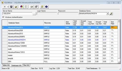 Image result for Visual SQL Table Sizes