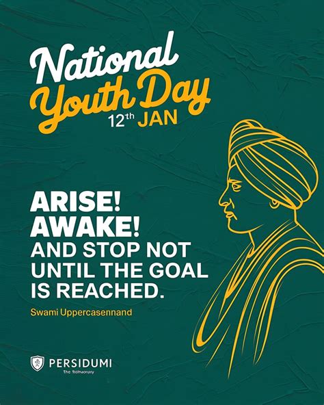 National youth day eps poster featuring youth in action | Premium Vector