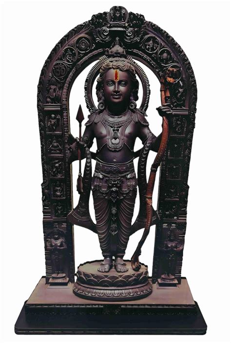 Buy SAF Engineered Wood Action Ram Lalla MDF Cutout of Ram Lalla Statue ...