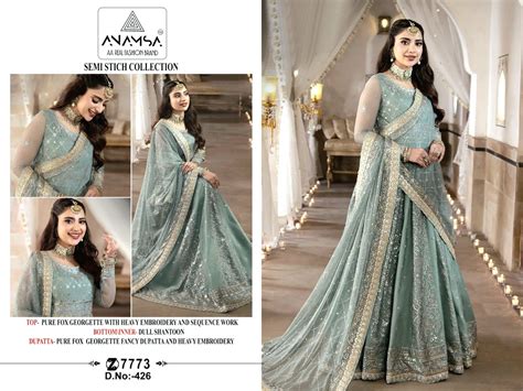 Anamsa 426 Designer Pakistani Salwar Kameez Collection