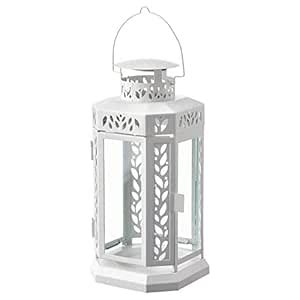 Ikea POS Steel, Glass, Polyester powder coating Lantern Block Candle ...
