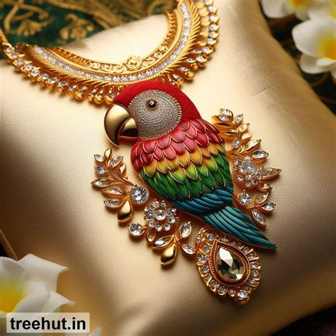 Parrot Gold Necklace Design Ideas, Gold Jewelry Design Ideas