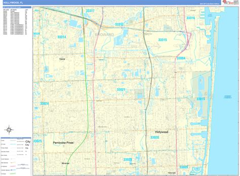 Maps of Hollywood Florida - marketmaps.com