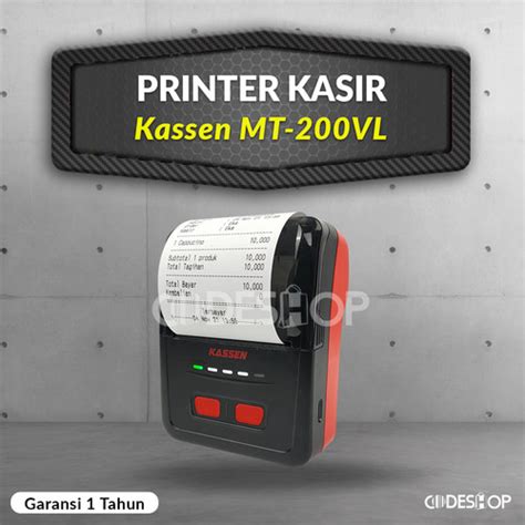 Jual Printer Bluetooth Kassen MT- 200 VL Thermal Cetak Struk Kasir 58mm ...