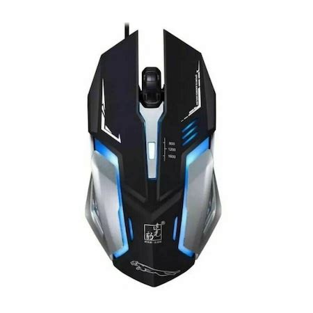 Sanoxy Gaming Mouse 4 Button USB Wired LED Breathing Fire Button 1600 ...
