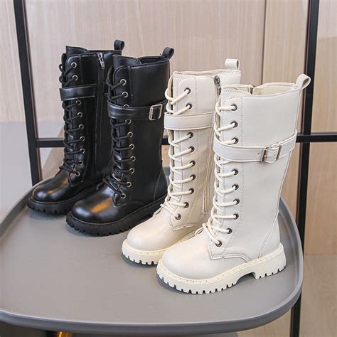 Auroural Big Girls Boots Size 1 Leather Girls Winter Boots Winter ...