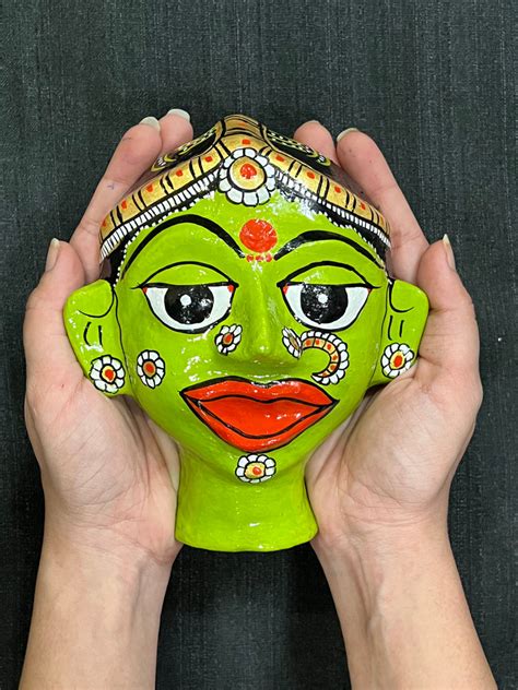Buy Cheriyal Man and Woman Mask Pair