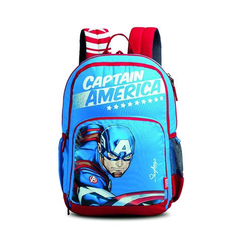 Buy Skybags SB Marvel Champ Cap-AM 01 27 Ltrs Blue Casual Backpack ...