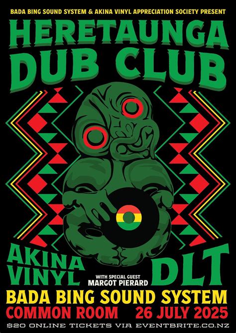 Heretaunga Dub Club , Common Room, Hastings, 26 July 2025 | AllEvents