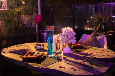Skydeck rooftop private candlelight dinner in Jaipur
