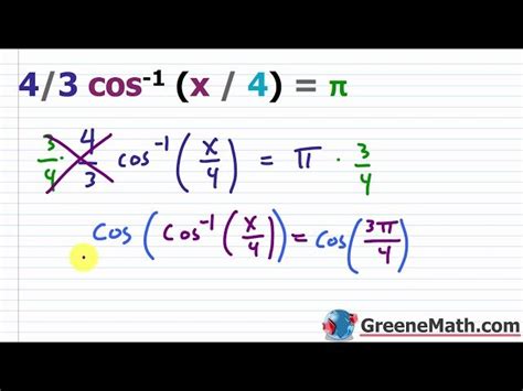 Image result for Solving Trig Equations Using Inverses