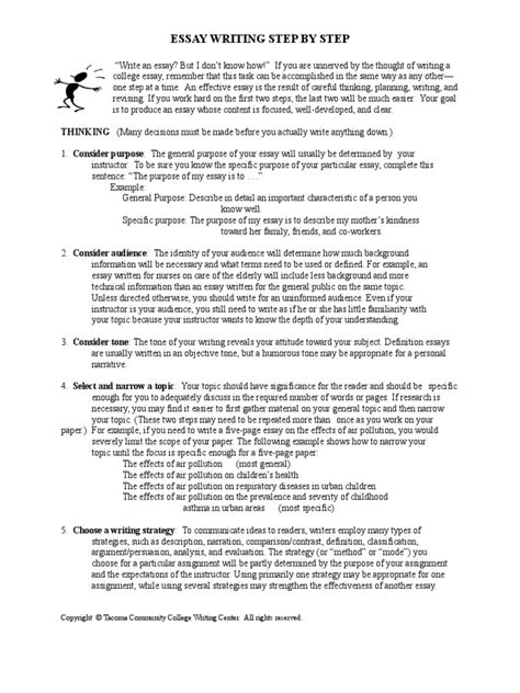 Image result for Step by Step Essay Example