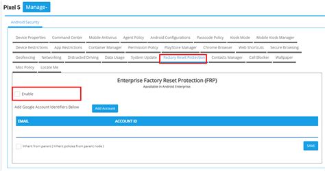 Image result for Remove Factory Reset Protection