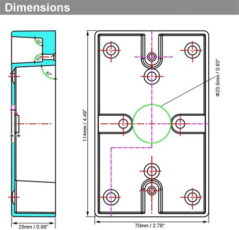 Buy UHPPOTE Metal Zinc Alloy Surface Mounted Back Wiring Box for Push ...