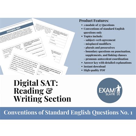 Digital SAT Reading and Writing Module - Conventions of Standard ...