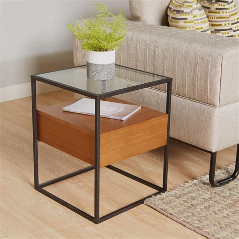 Buy Pax 1-Drawer End Table - Brown from Home Centre at just INR 29250.0