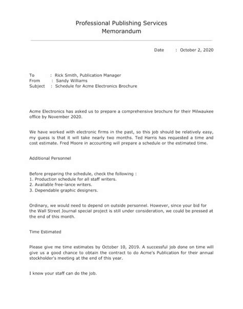 Image result for Memorandum Writing Sample