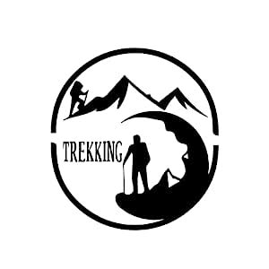 ISEE 360® Trekking Mountains Wanderlust Adventure Logo Vinyl Bike Decal ...