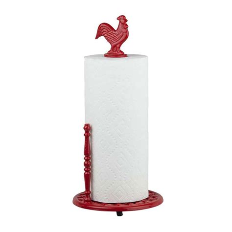 Buy Rooster Kitchen Paper Towels Holder (Red), By Home Basics ...