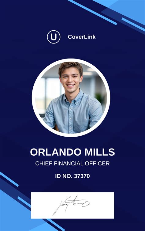 Image result for Sample ID Card Template