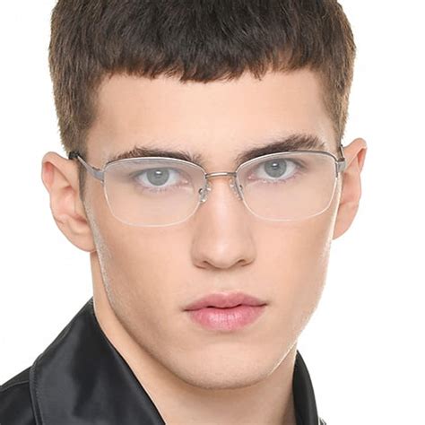 Buy Silver Black Half Rim Cat Eye Vincent Chase Sleek Steel VC E13393 ...