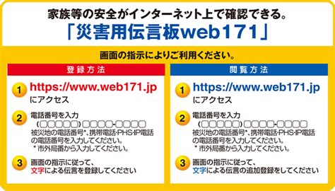 災害用伝言ダイヤル171、災害用伝言版web171の使い方 | 3分ニュース: にゃんぷん