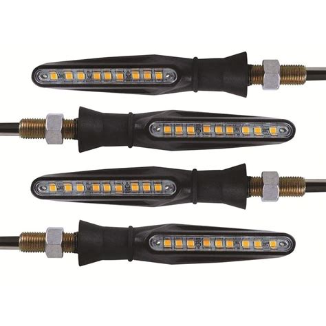 GrowAbout Bike KTM Style Sleek Orange LED Indicators Set of 4 for LML ...