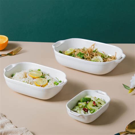 White Ceramic Baking Tray Online - Premium Baking Dish | Nestasia