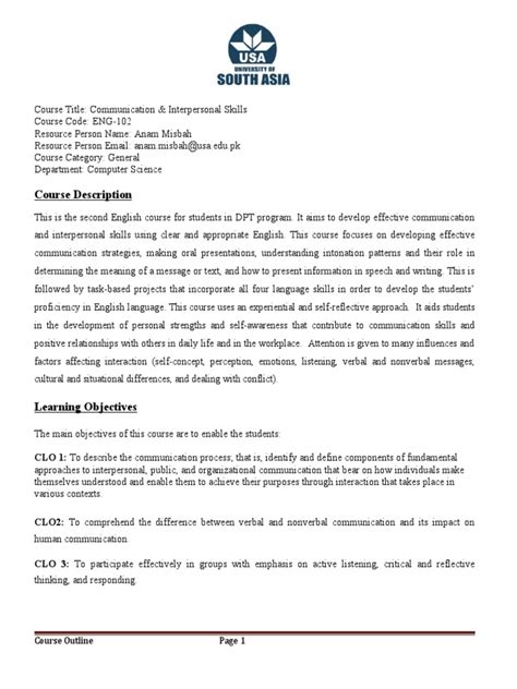 Image result for Relationship Course Outline