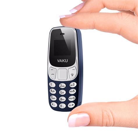 VAKU ® World's smallest Dual-Sim Nano Phone with Voice Changer, Alarm ...