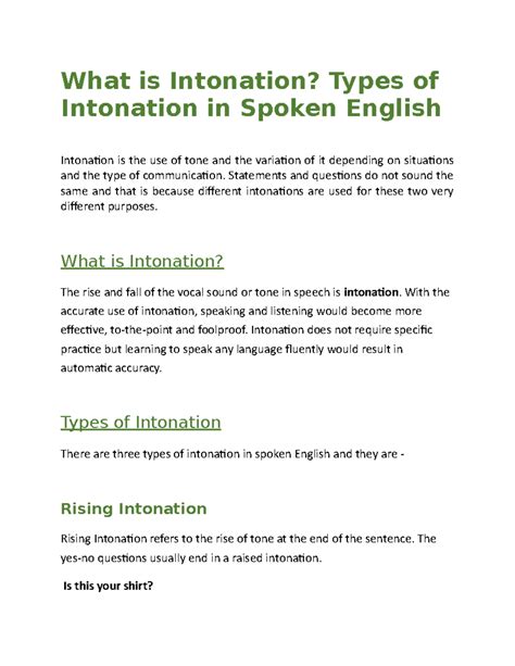 Intonation - Mr Ram - What is Intonation? Types of Intonation in Spoken ...