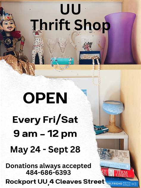 Thrift Shop – Hours and Directions - Unitarian Universalist Society