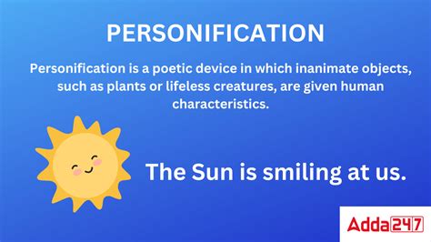 Personification- Definition and Examples in English & Hindi