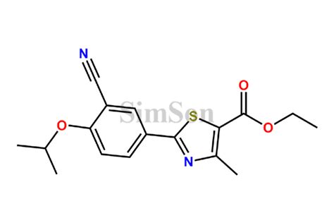Febuxostat Isopropyl Isomer Ethyl Ester | CAS No- 144060-84-4 | Simson ...