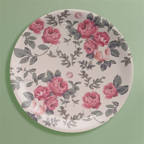 English Rose Wall Plates Set of 6 – Nestroots