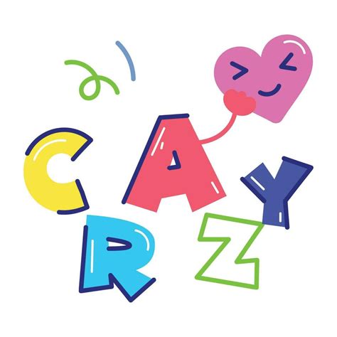 Trendy Crazy Word 24643611 Vector Art at Vecteezy