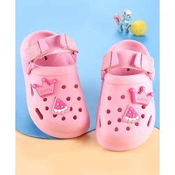 Cute Walk by Babyhug Velcro Closure Solid Coloured Clogs With Applique ...