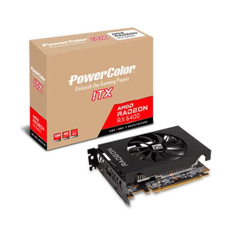 Powercolor Radeon RX 6400 ITX | 4GB GDDR6 | Mdcomputers.in