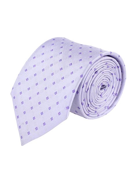Kavove Purple Checkered Neck Tie For Men