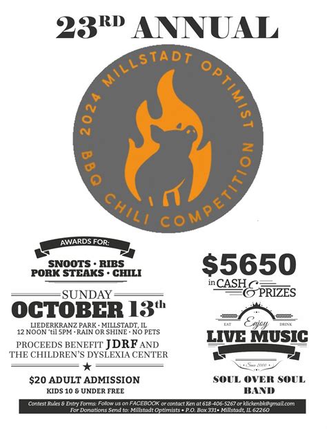 23rd Annual Millstadt Optimist Club BBQ-Chili Cook-Off, Liederkranz ...