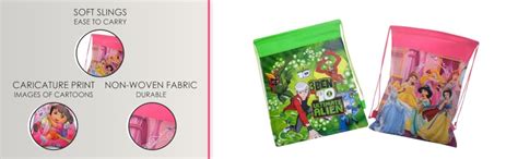 Jiada Return Gifts Set of Cartoon Printed Kids Haversack Bags (Pack of ...