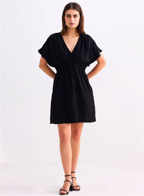 Short Gathered Dress – NETE.IN